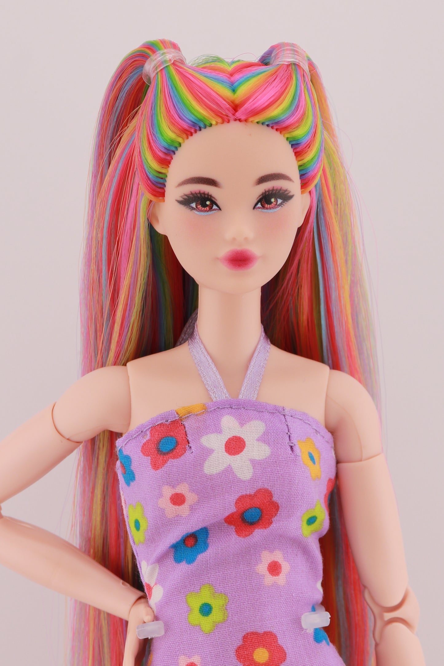 Signature Rainbow Hair Odile Reroot (Purple Dress)