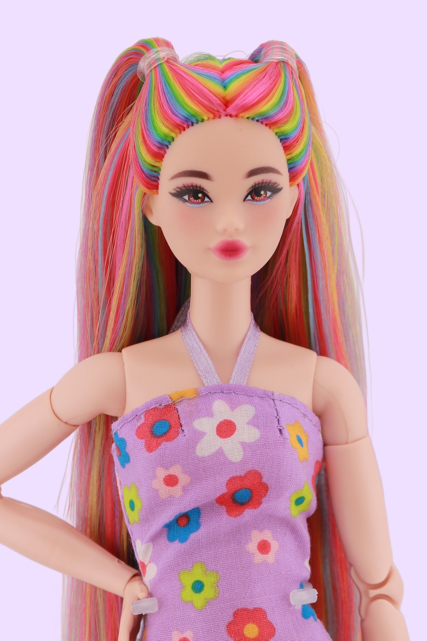 Signature Rainbow Hair Odile Reroot (Purple Dress)