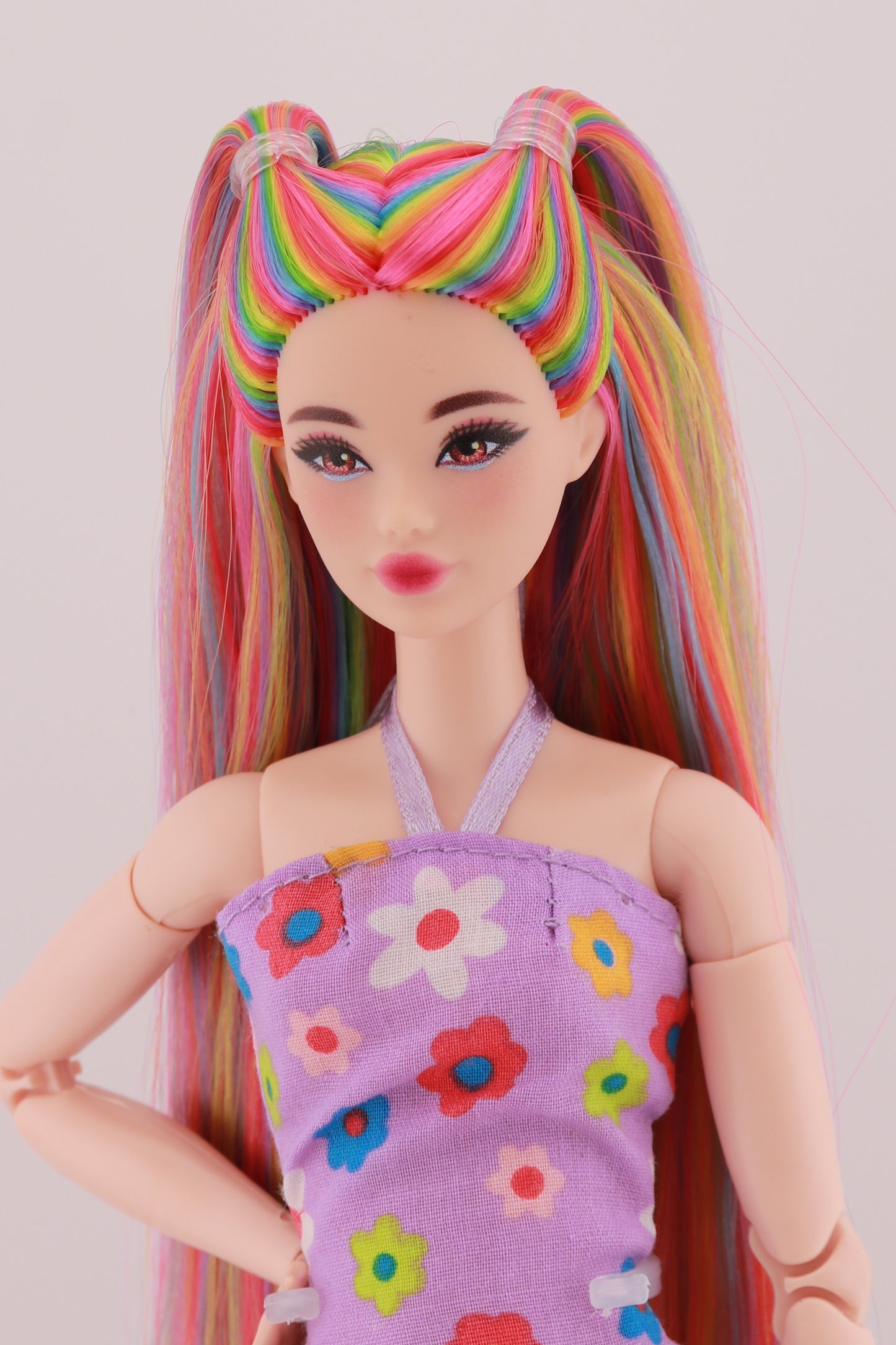 Signature Rainbow Hair Odile Reroot (Purple Dress)