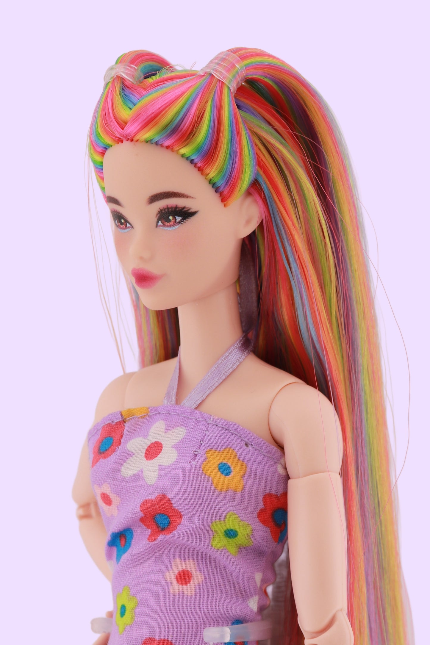 Signature Rainbow Hair Odile Reroot (Purple Dress)