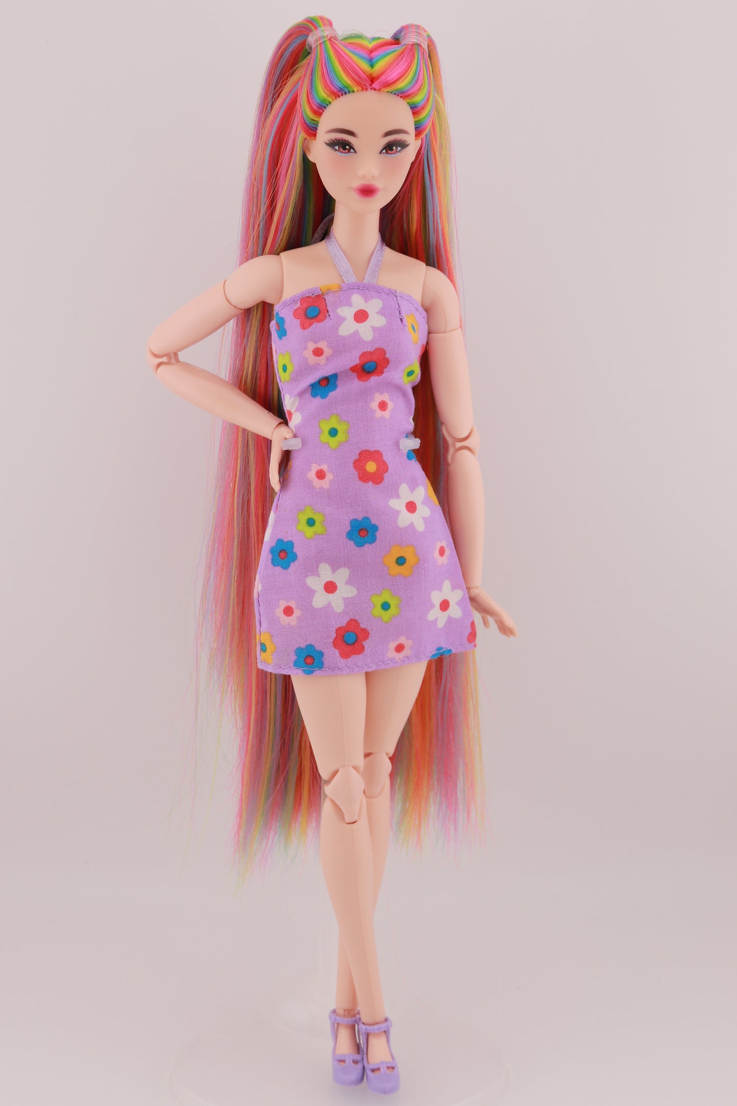 Signature Rainbow Hair Odile Reroot (Purple Dress)