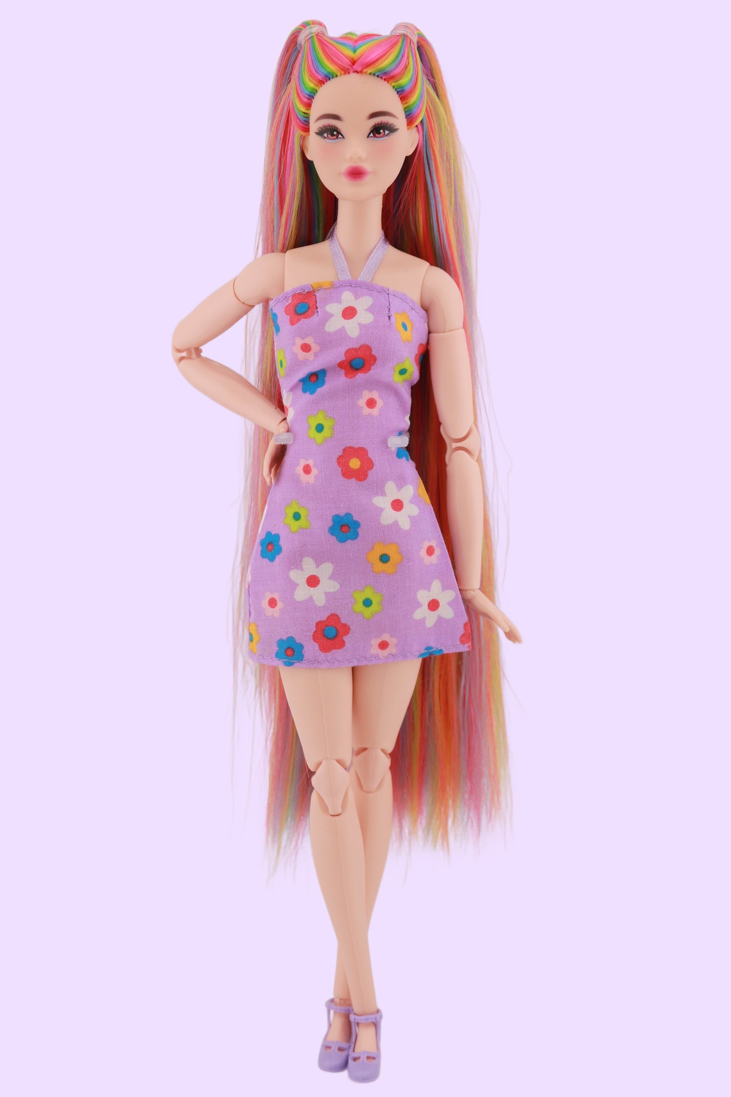 Signature Rainbow Hair Odile Reroot (Purple Dress)