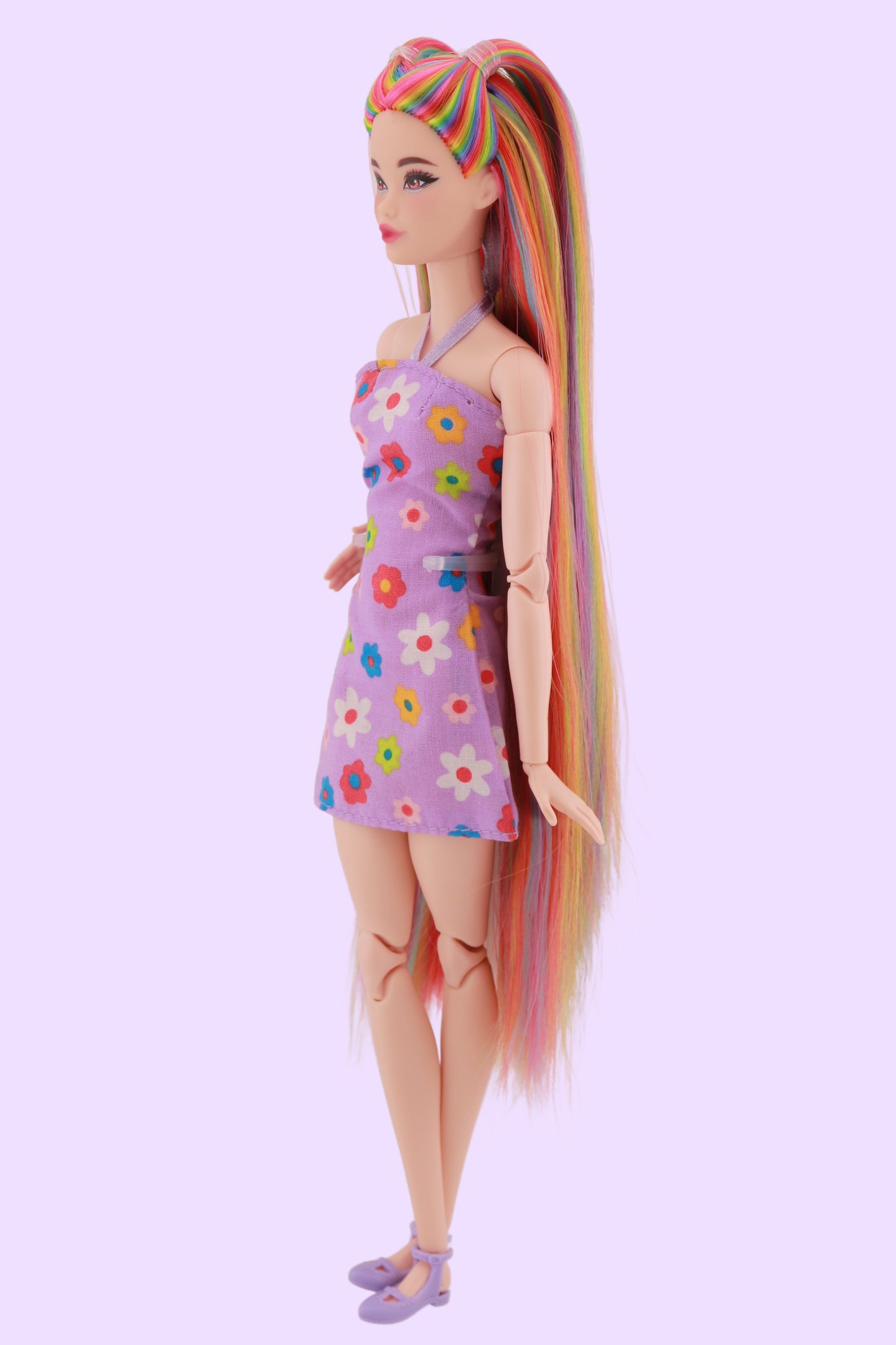 Signature Rainbow Hair Odile Reroot (Purple Dress)