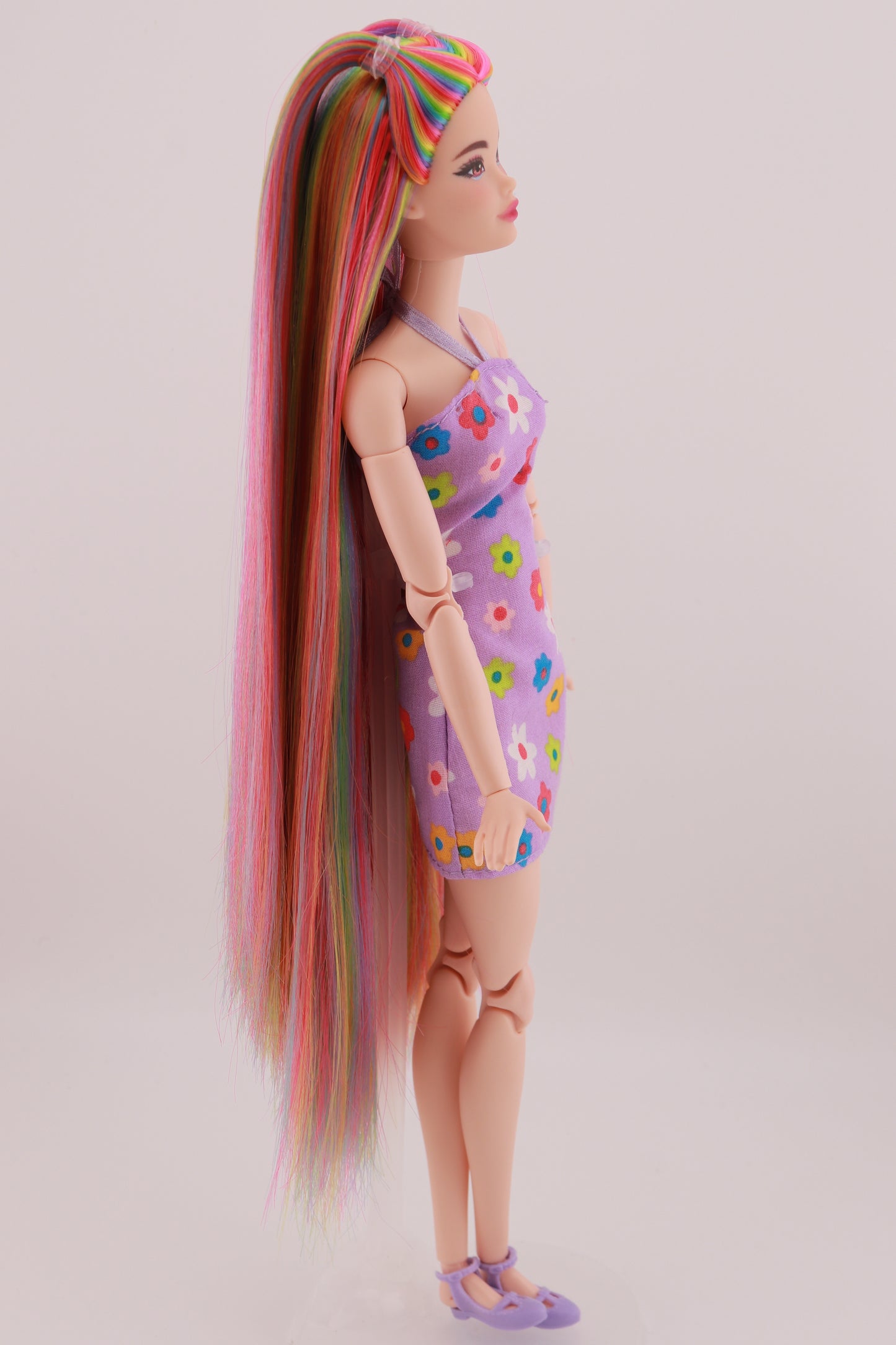 Signature Rainbow Hair Odile Reroot (Purple Dress)
