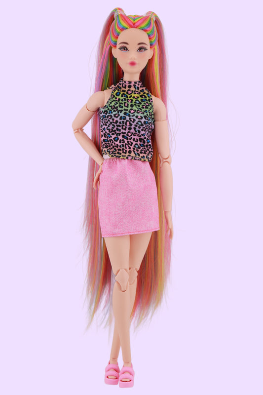 Signature Rainbow Hair Odile Reroot (Rainbow Top)