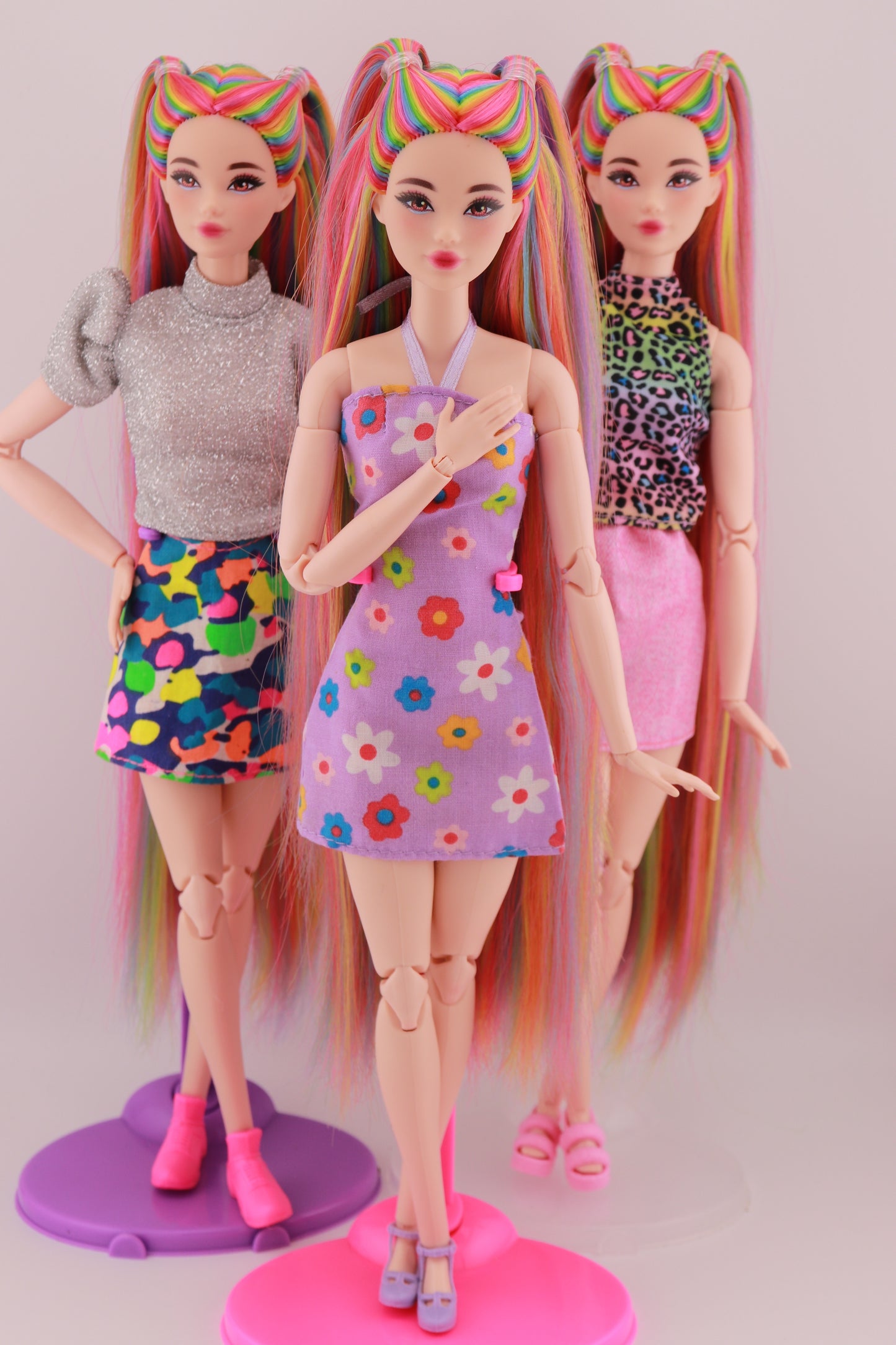 Signature Rainbow Hair Odile Reroot (Purple Dress)