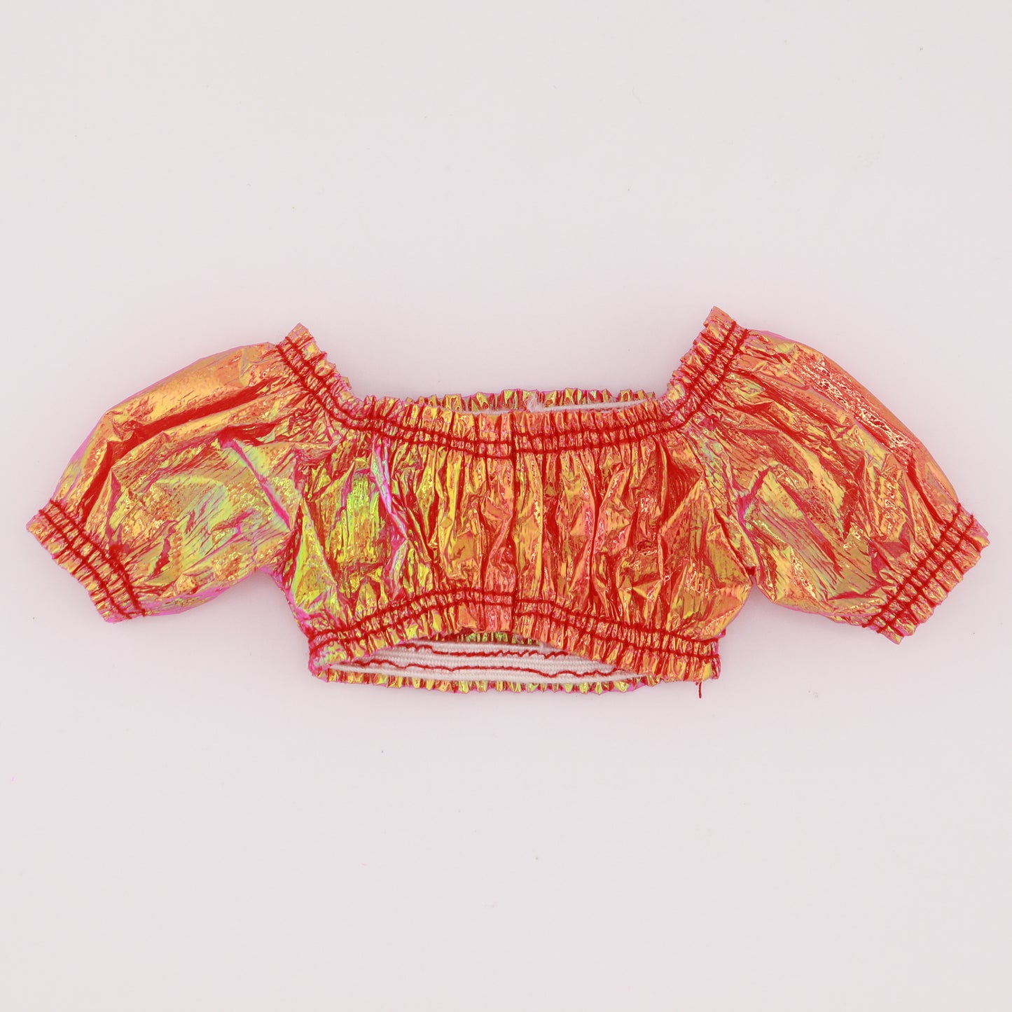 Metallic Red Crop Top