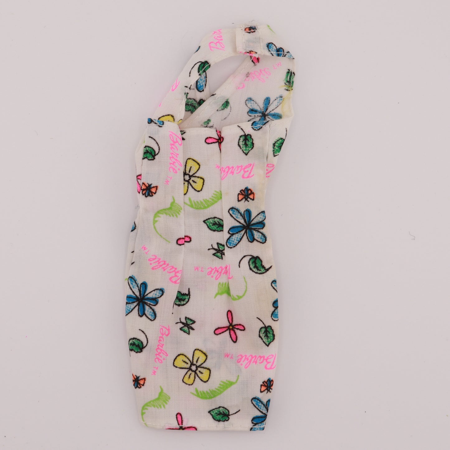 Barbie Print Butterfly White Wrap Dress B