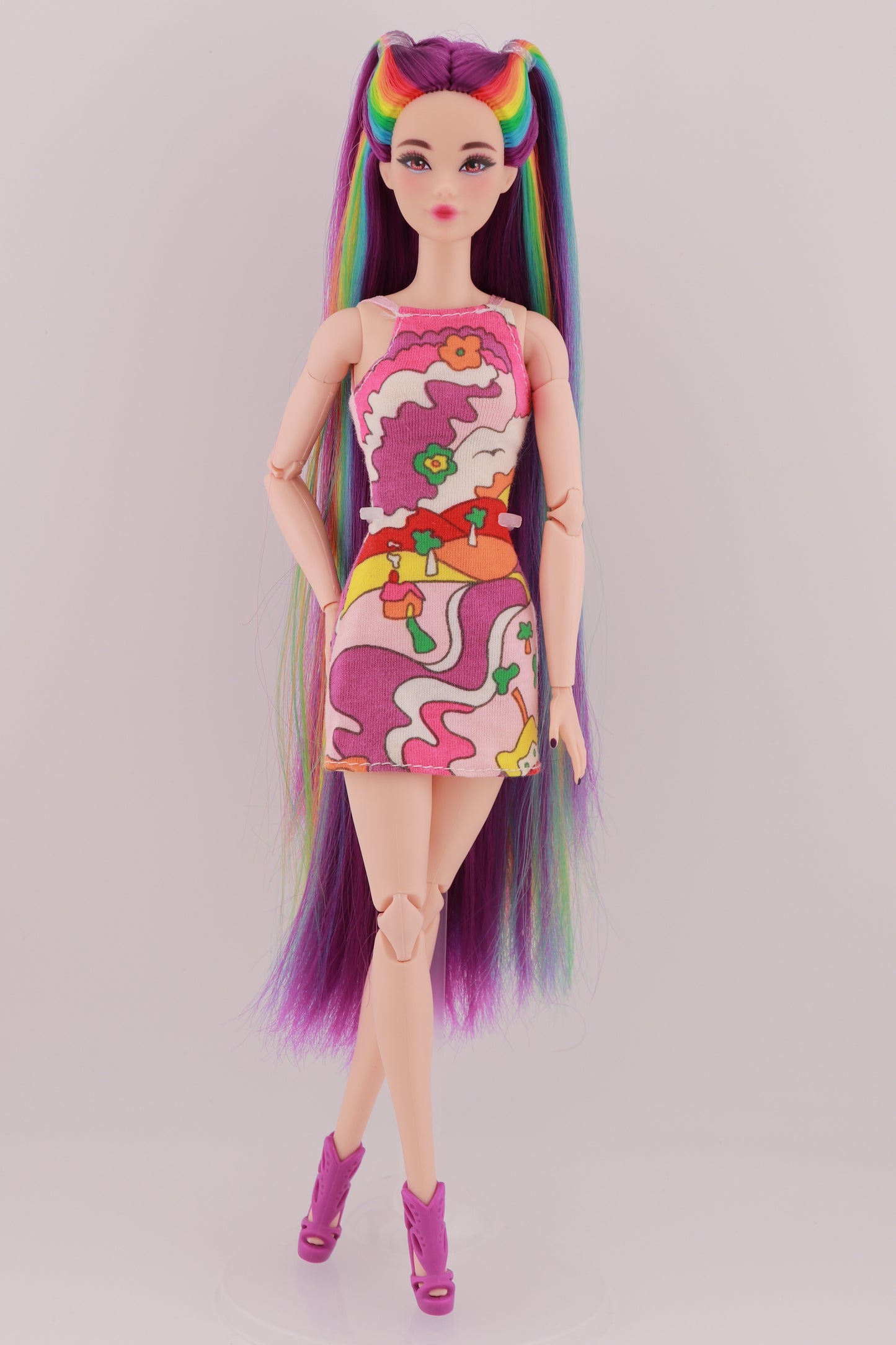 Purple and Rainbow Hair Odile Barbie