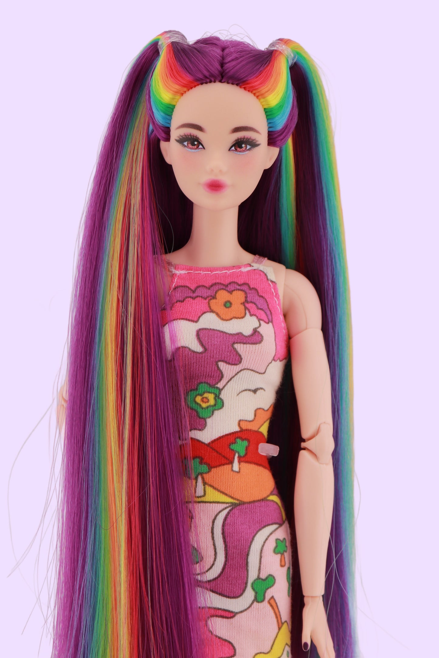 Purple and Rainbow Hair Odile Barbie
