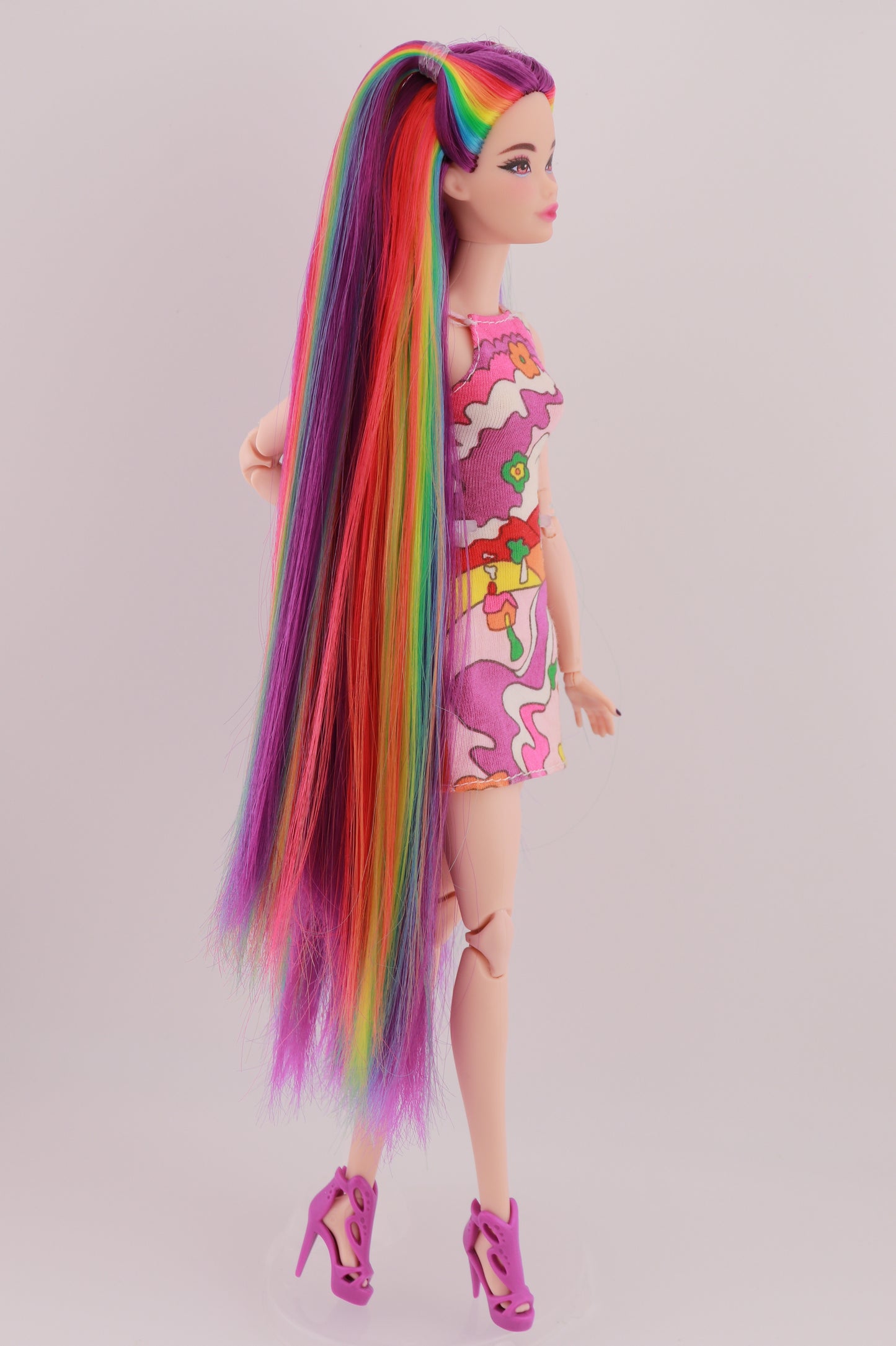 Purple and Rainbow Hair Odile Barbie
