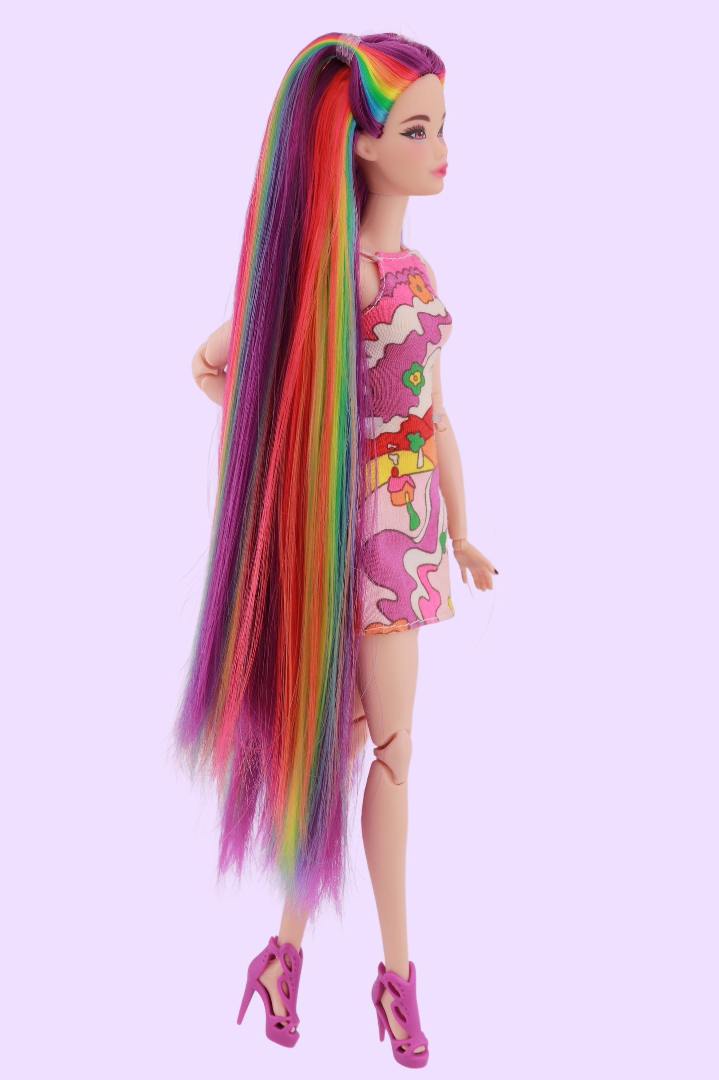 Purple and Rainbow Hair Odile Barbie