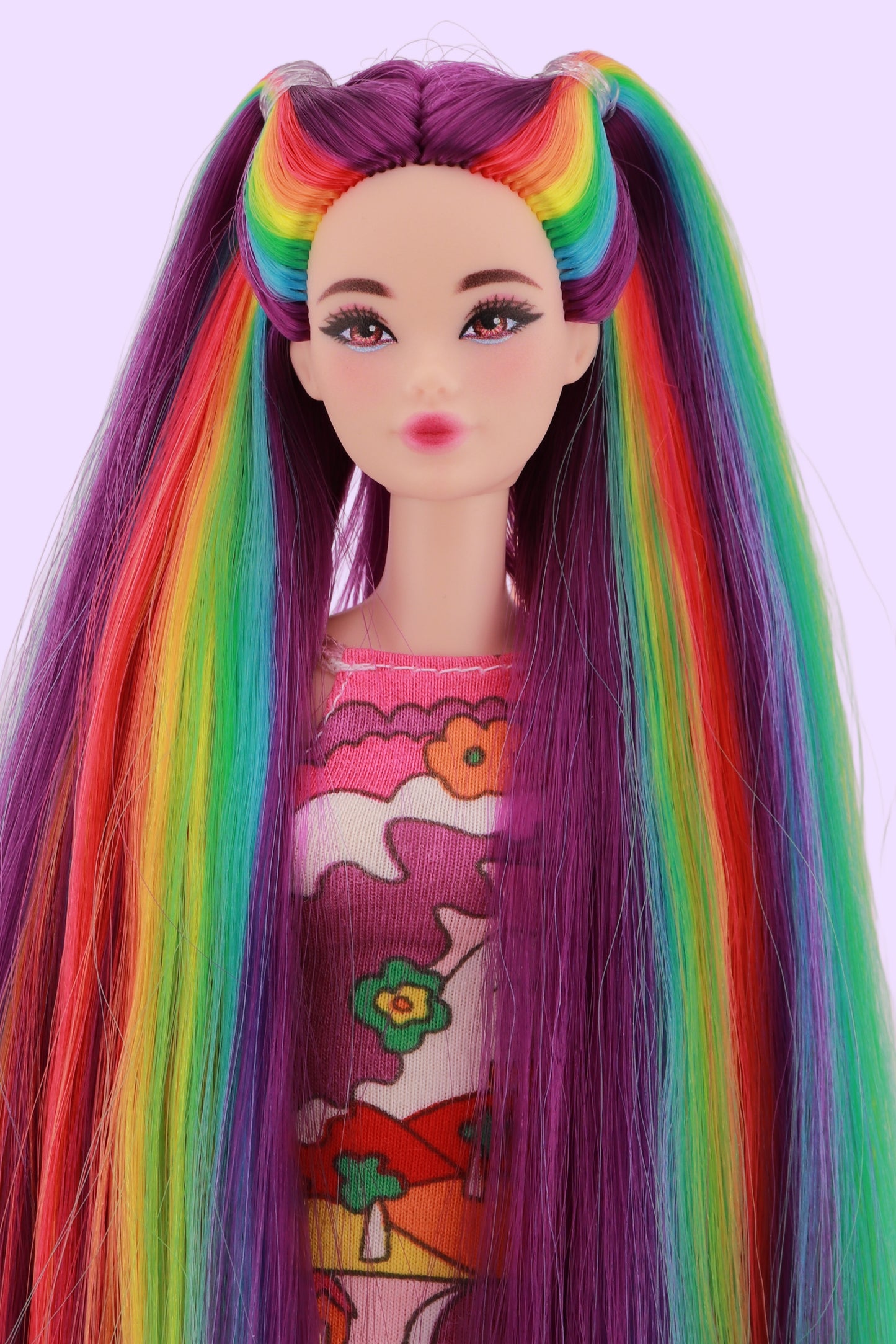 Purple and Rainbow Hair Odile Barbie