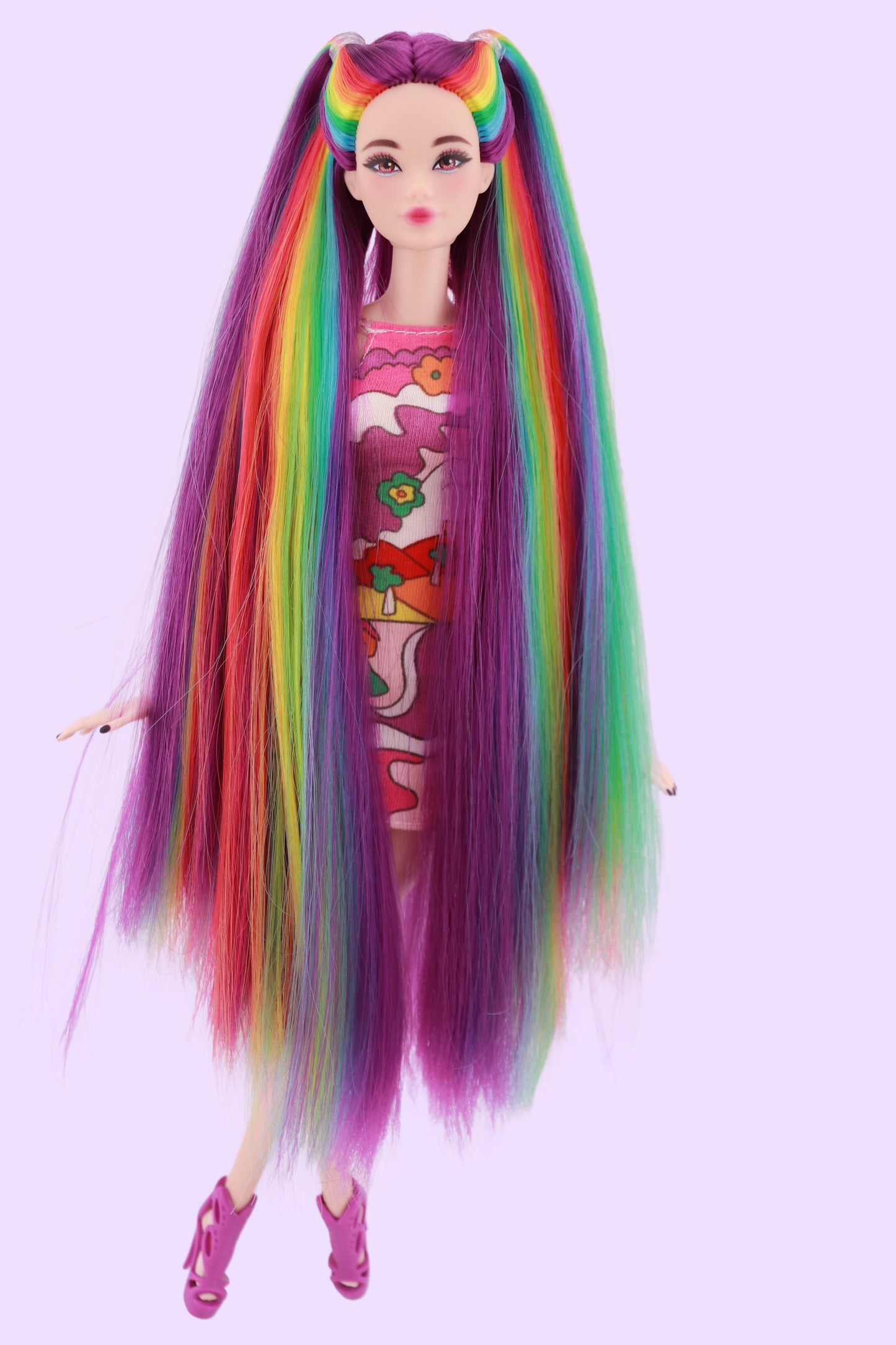 Purple and Rainbow Hair Odile Barbie