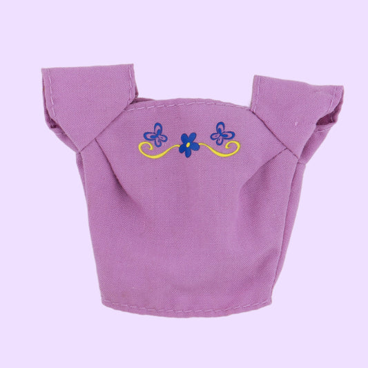 Purple Top with Butterfly Detail
