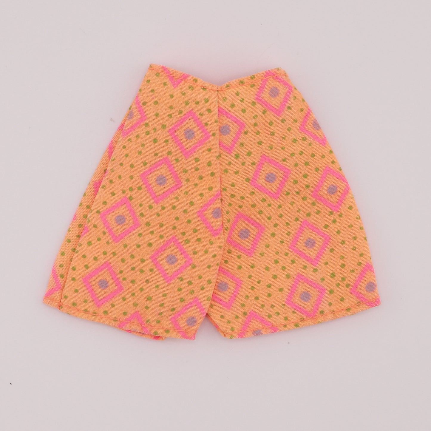 Light Orange Shorts with Geometric Print