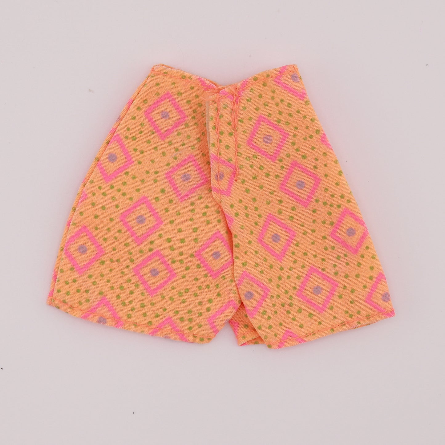 Light Orange Shorts with Geometric Print