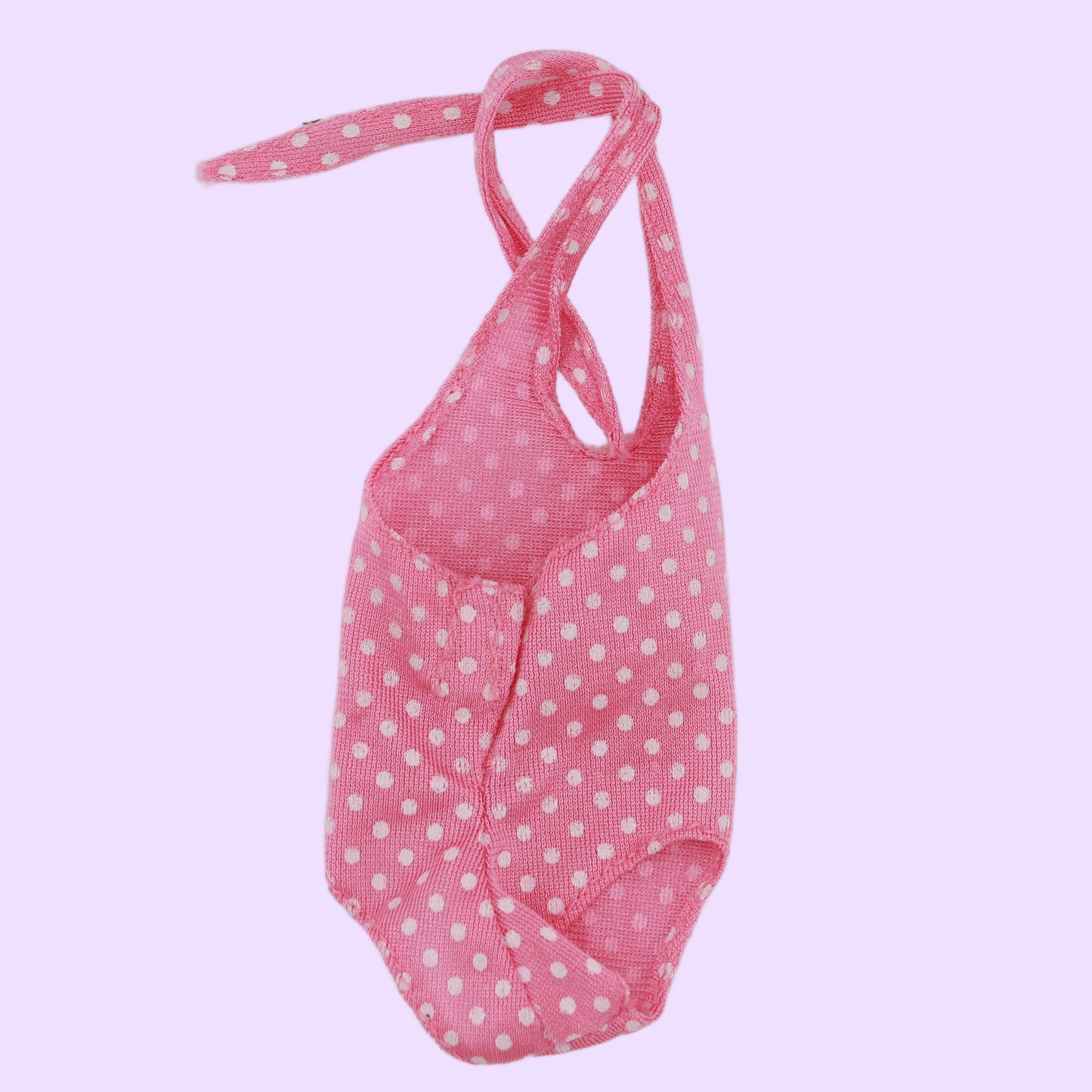 Pink and White Polka Dot Swimsuit
