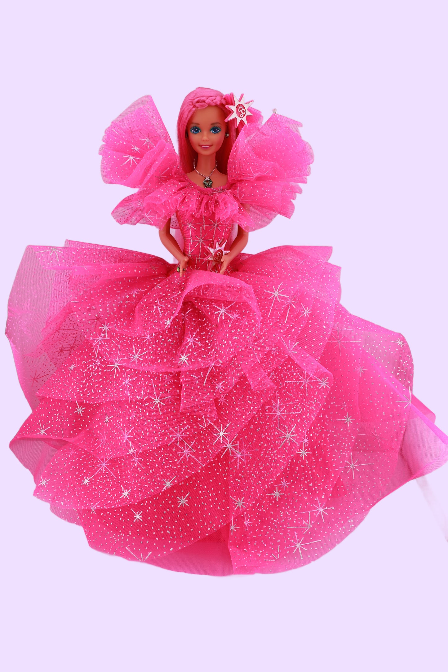 Pink Princess 1990 Holiday Barbie Reroot