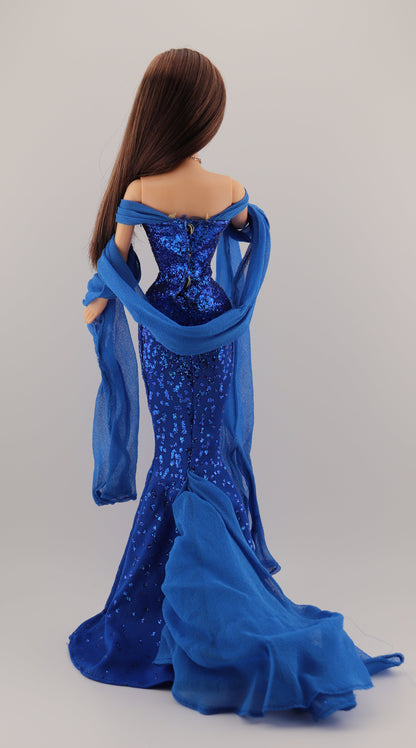 2002 Rare Sapphire September Birthstone Barbie Brunette