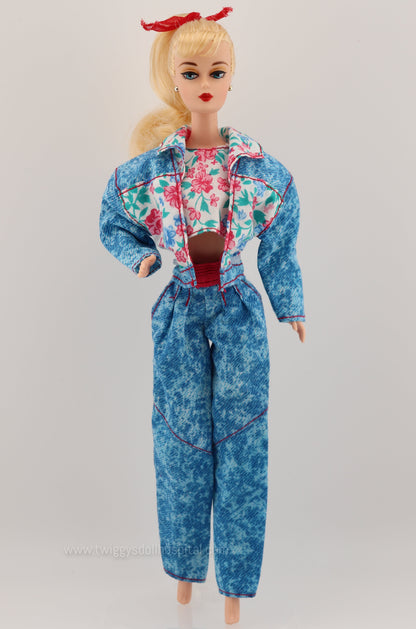 1991 Barbie Jazzy Jean Fashion Mall Outfit