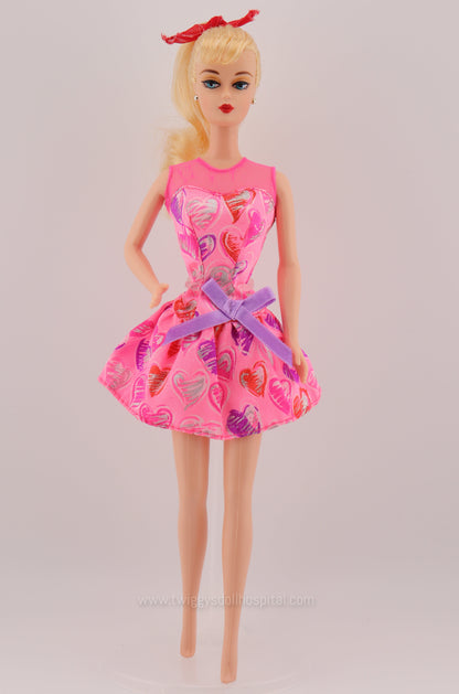 1990 Valentine Barbie Dress