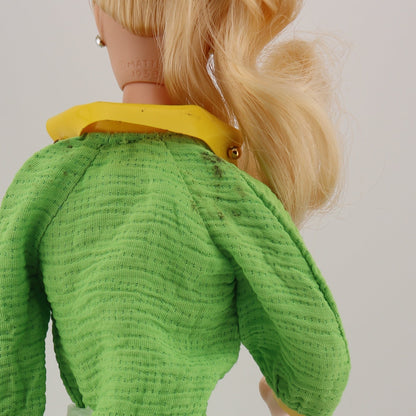 1968 Barbie Snap and Dash Green Dress