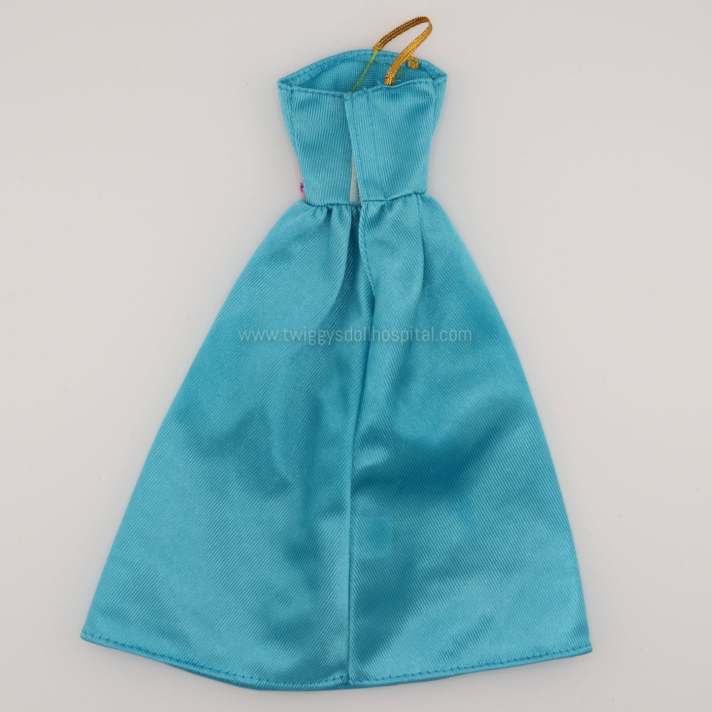 1990s Long Blue Barbie Dress