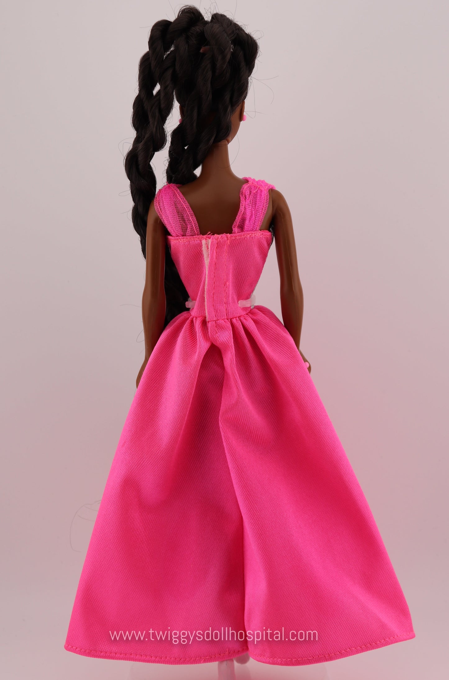 1990s Barbie Hot Pink Ball Gown