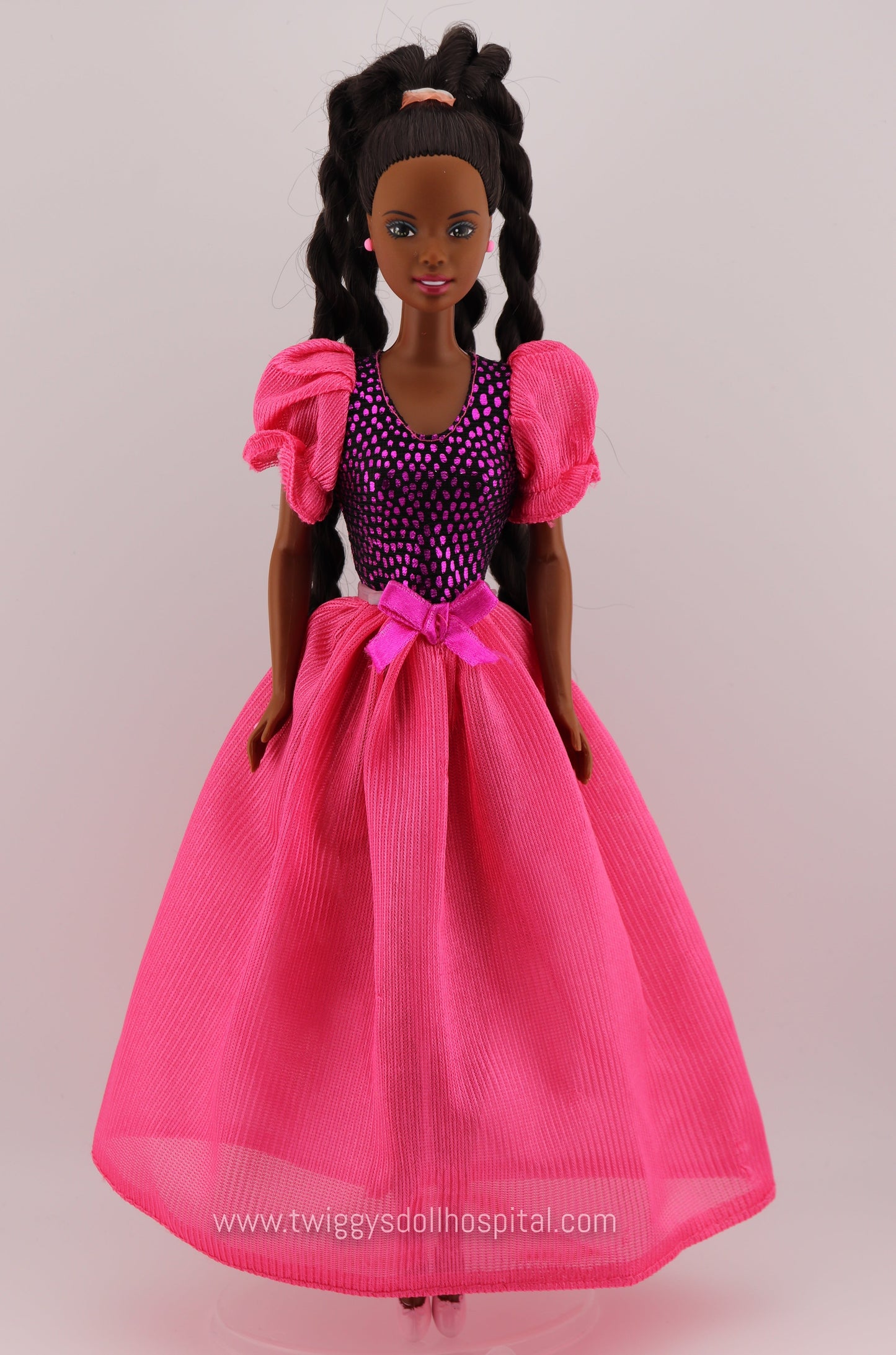 80s/90s Barbie Fashion Pink Gown