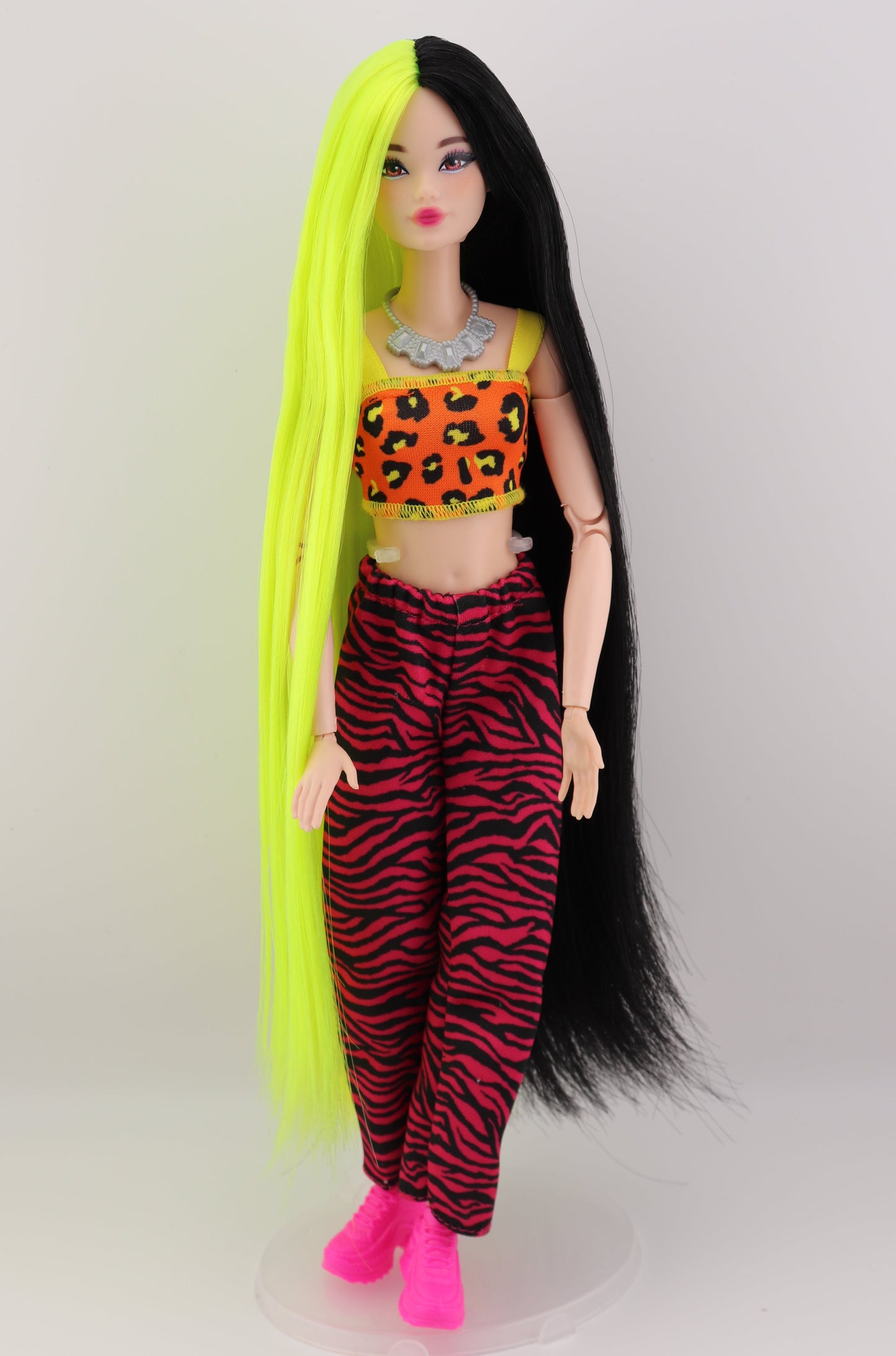 Billie Eilish inspired OOAK Barbie with Odile Face