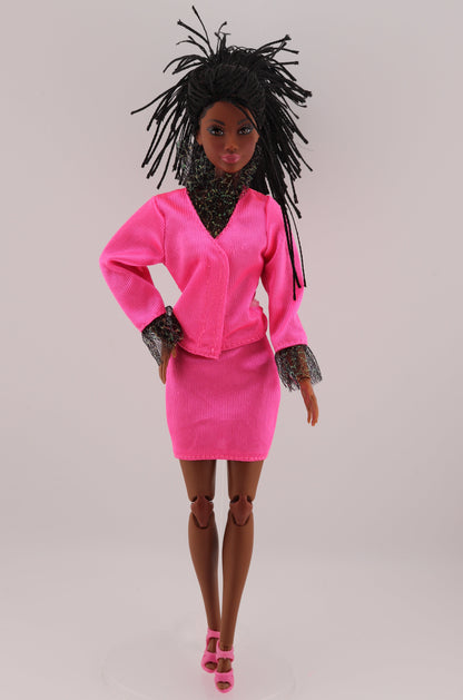 1994 Working Barbie Pink Suit