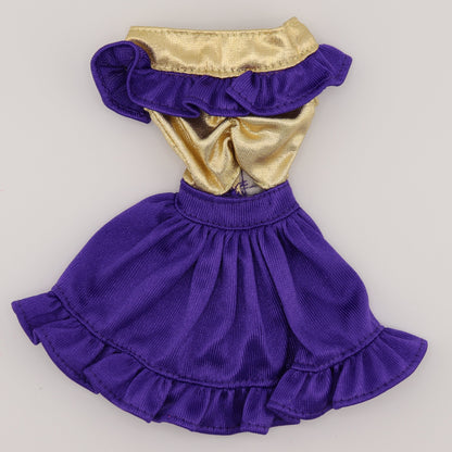 Purple and Gold Dress