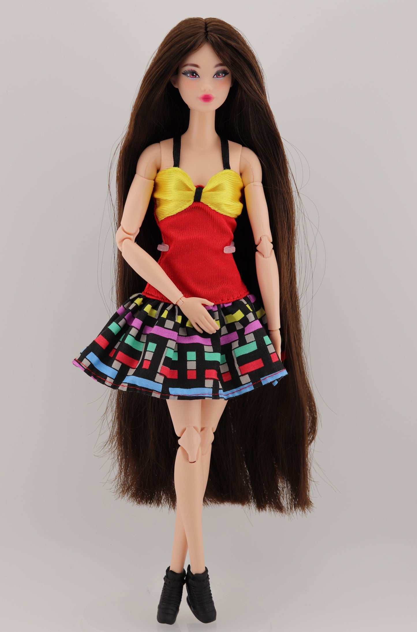 Brunette Odile Barbie on Made to Move Body Rerooted