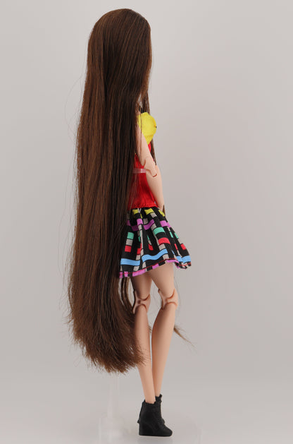 Brunette Odile Barbie on Made to Move Body Rerooted