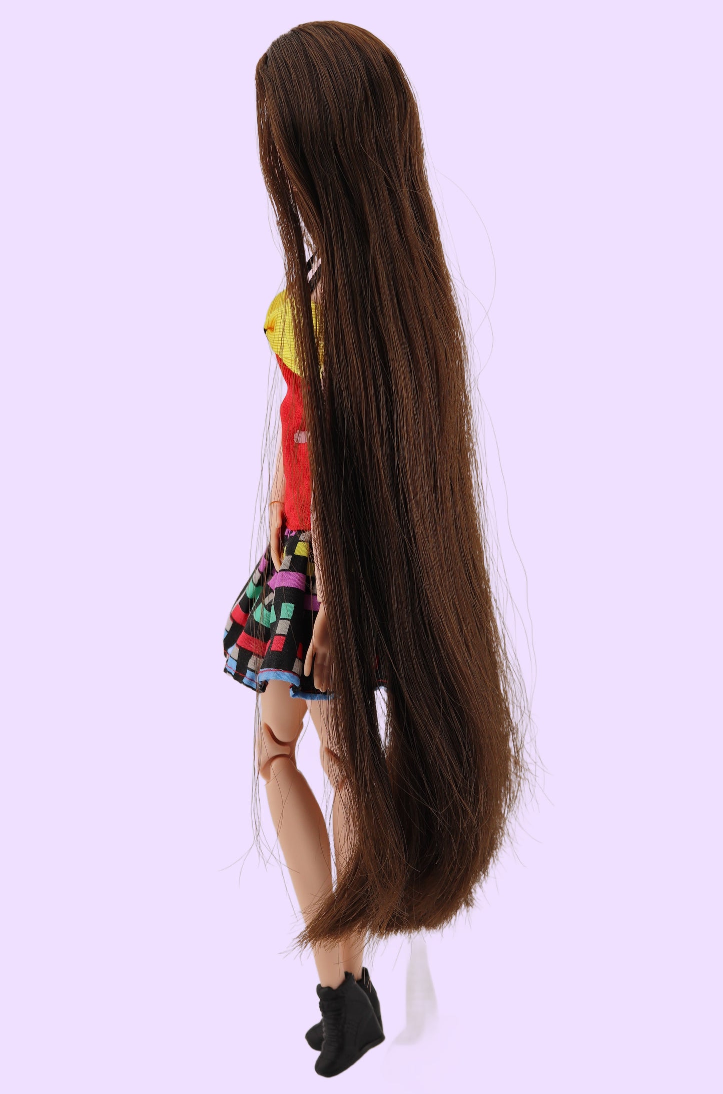 Brunette Odile Barbie on Made to Move Body Rerooted
