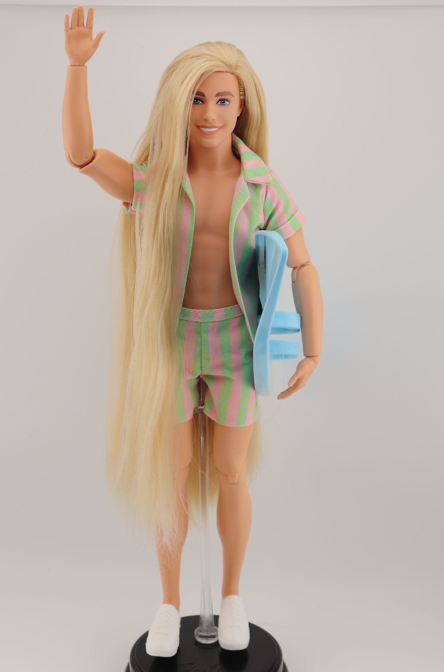 Ken from the Barbie Movie with Long Rerooted Hair