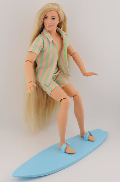 Ken from the Barbie Movie with Long Rerooted Hair