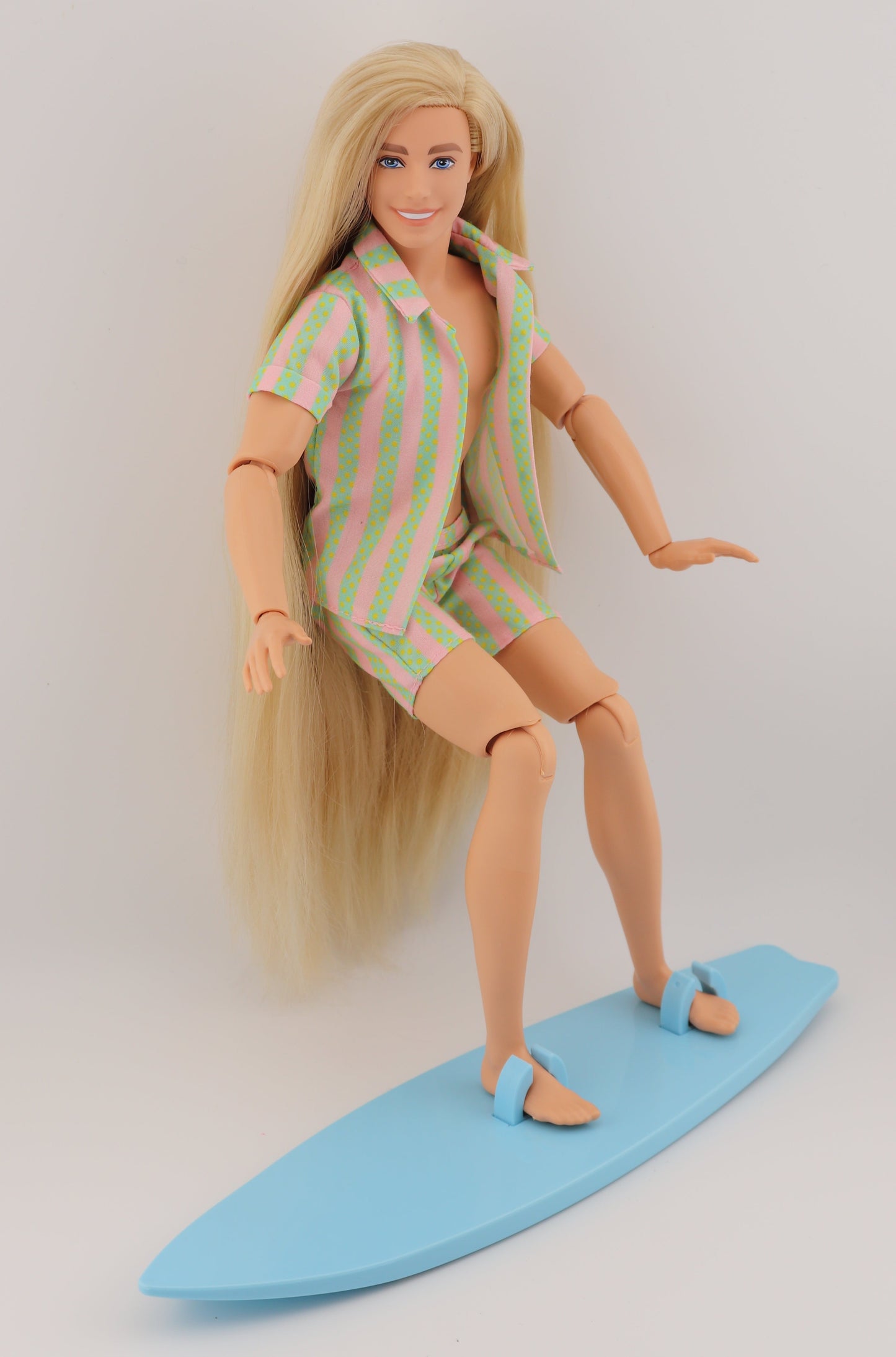 Ken from the Barbie Movie with Long Rerooted Hair