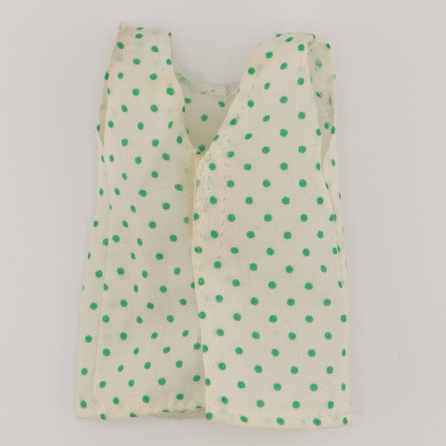 White Top with Green Polka Dots and Lace