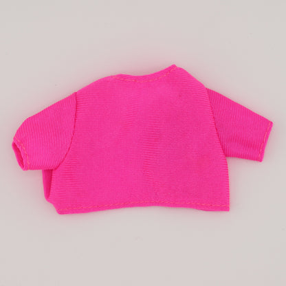 Hot Pink Shrug with Blue Flower