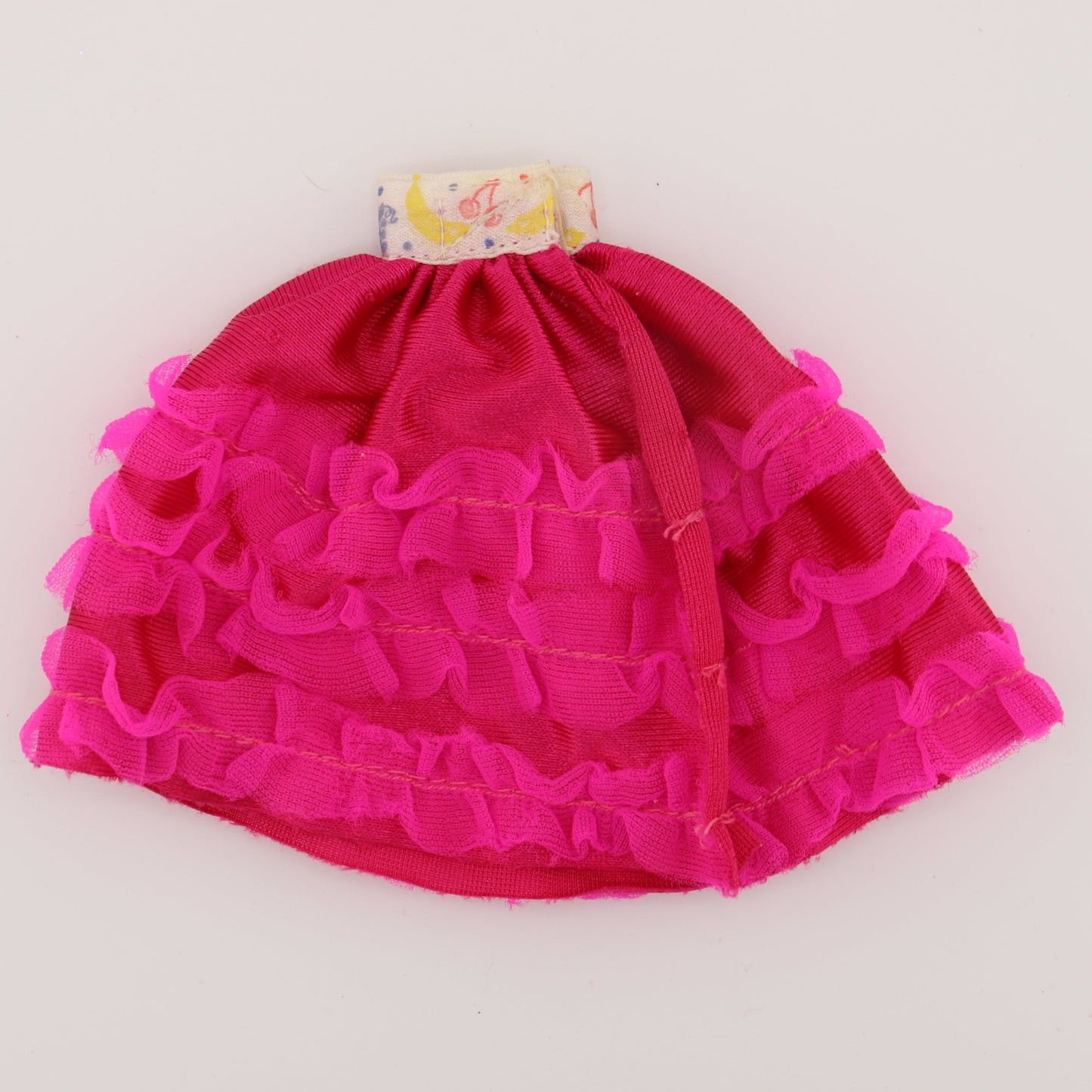 Hot Pink Fruit and Ruffles Skirt