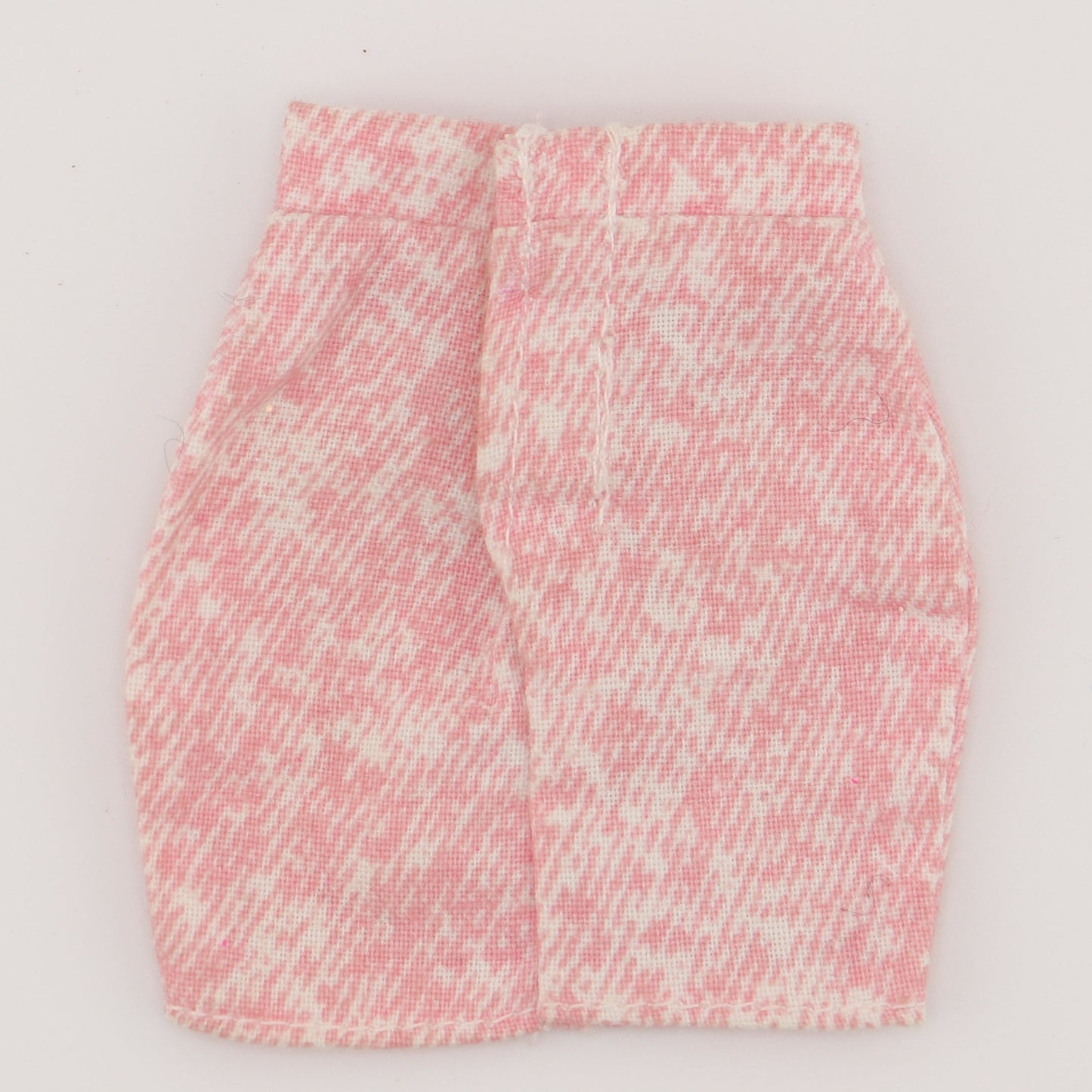 Pink Faux Denim Skirt