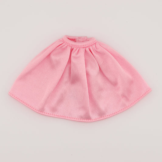 Baby Pink Faux Satin Skirt