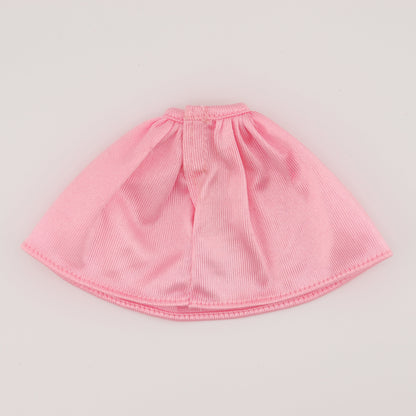 Baby Pink Faux Satin Skirt