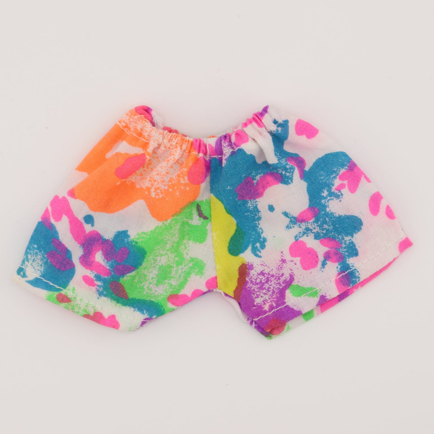 Neon Splatter Print Shorts