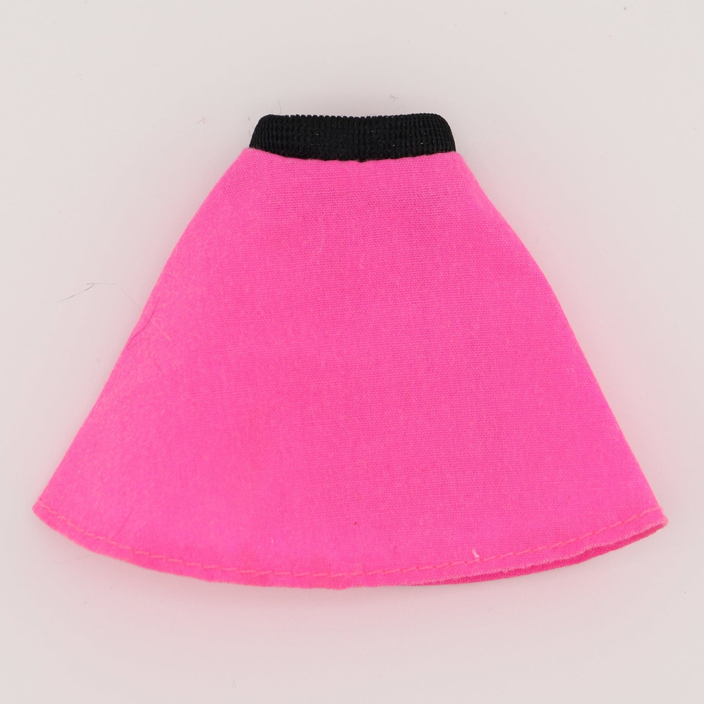 Bright Pink Skirt with Black Waist