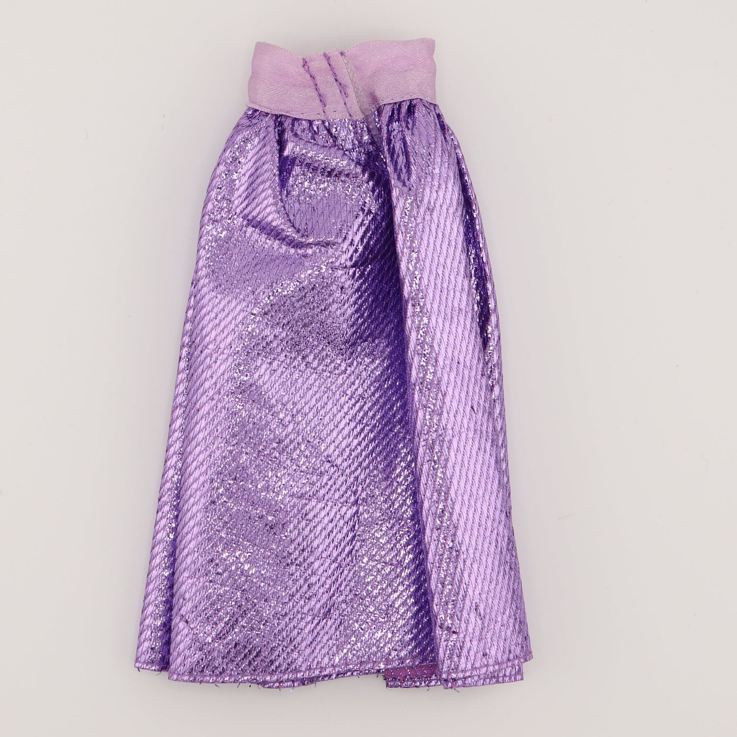 Purple Metallic Long Skirt