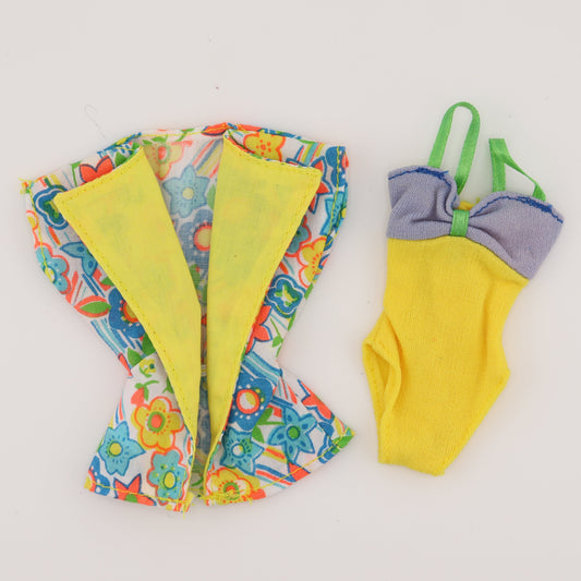 60s Inspired Floral Swim Set for Barbie