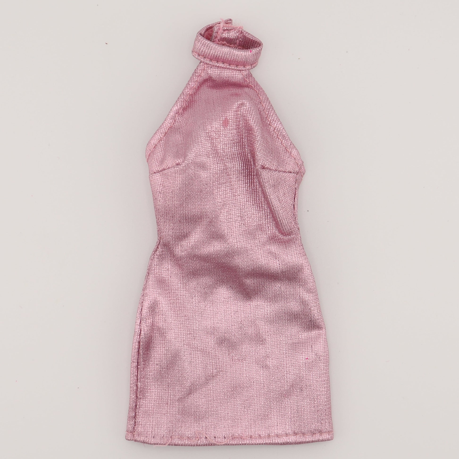 Metallic Pink Barbie Halter Dress Metallic Pink Barbie Halter Dress